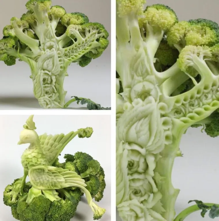 Nož umjesto dijetla: u njegovim rukama voće i povrće postaje remek djelo