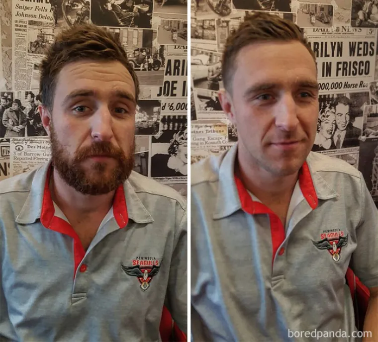 BRADA ČINI MU&Scaron;KARCA? Usporedili su se prije i nakon brijanja, izgledaju potpuno neprepoznatljivo. Koja verzija vam se vi&scaron;e sviđa?