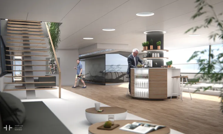 LUKSUZ NA KVADRAT: Ovaj 108-metarski koncept superjahte ima sve što možete poželjeti, a to uključuje heliodrom, vrt i - plažu