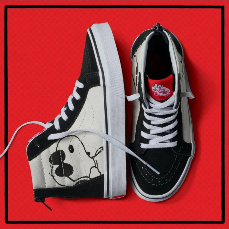 Omiljeni animirano-stripovski likovi Snoopy i Charlie Brown,  s velikih ekrana po treći su se puta od 1980 preselili na Vansove kultne modele Old Skool, Authentic, Slip on i Sk8 Hi modele.