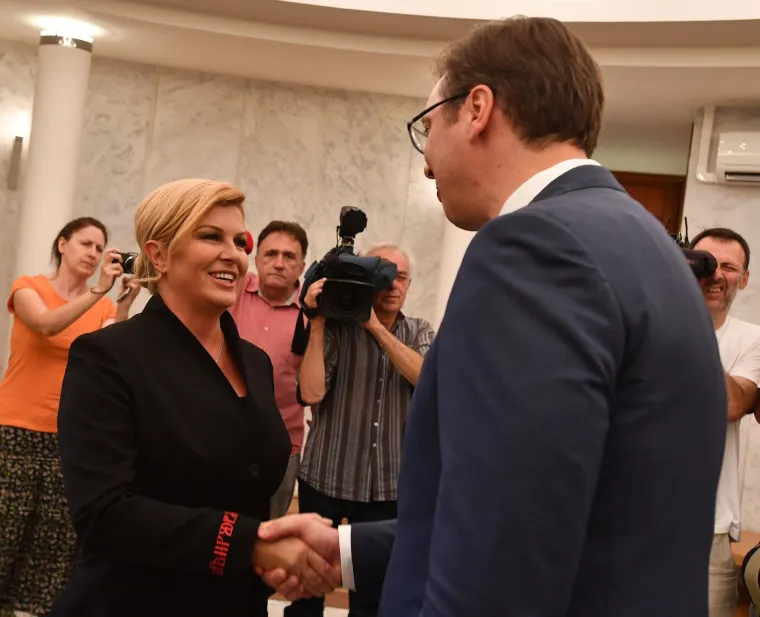 Kolinda Grabar Kitarović i Aleksandar Vučić