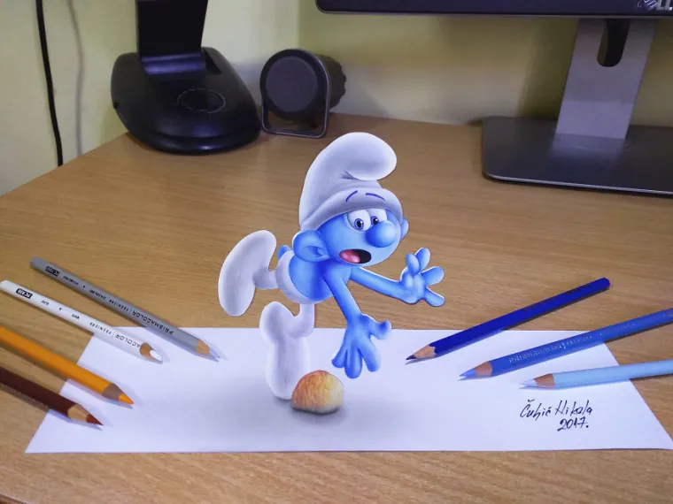 CURE VAM SLINE NA OVAJ SLASTAN KOLAČ? Ali on nije ono &scaron;to mislite, pogledajte ostale genijalne 3D iluzije