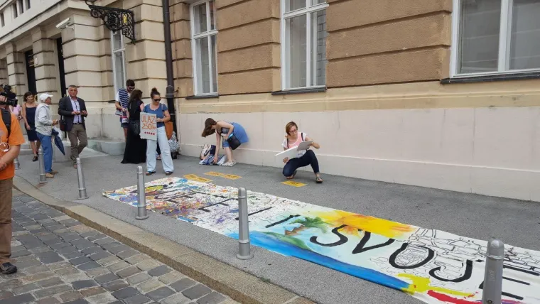 Burno ispred Sabora: prosvjednici Pokret otoka protiv Zakona o koncesijama