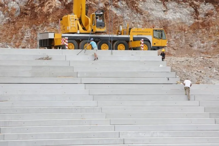 RIJEKA SE SPREMA ZA LIGU PRVAKA: Evo kako napreduje izgradnja sjeverne tribine na Rujevici