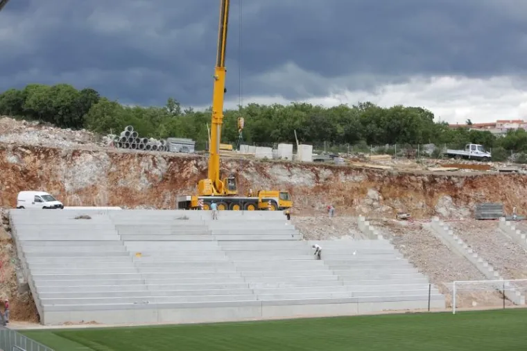 RIJEKA SE SPREMA ZA LIGU PRVAKA: Evo kako napreduje izgradnja sjeverne tribine na Rujevici