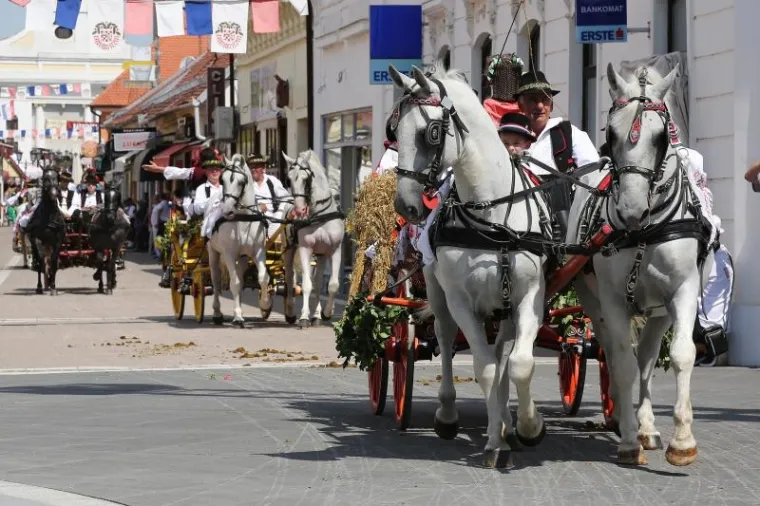 Svečana povorka sudionika 51. Đakovačkih vezova