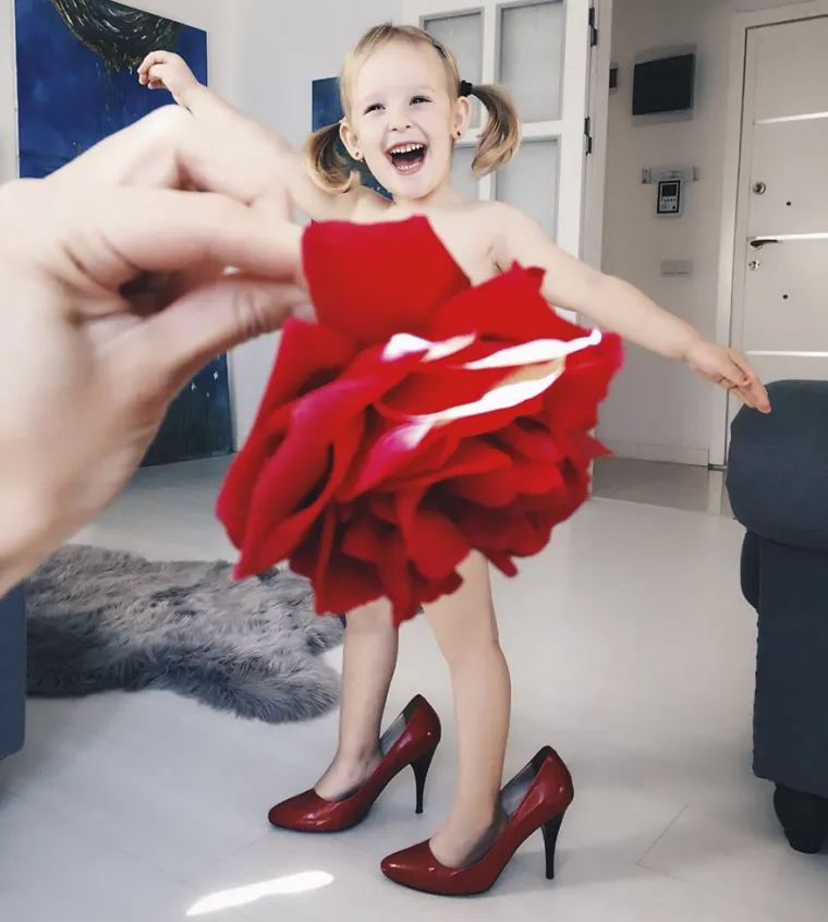 Roditelji govore djeci da se s hranom ne smije igrati, ali za slikaricu Alyju Chaglar i njezinu trogodi&scaron;nju kćer igra s hranom dijelom je svakodnevice. Igrajući se perspektivom, ova umjetnica stavlja hranu ispred djevojčice u savr&scaron;enoj poziciji, a kao rezultat nastaju ove čarobne modne kreacije.