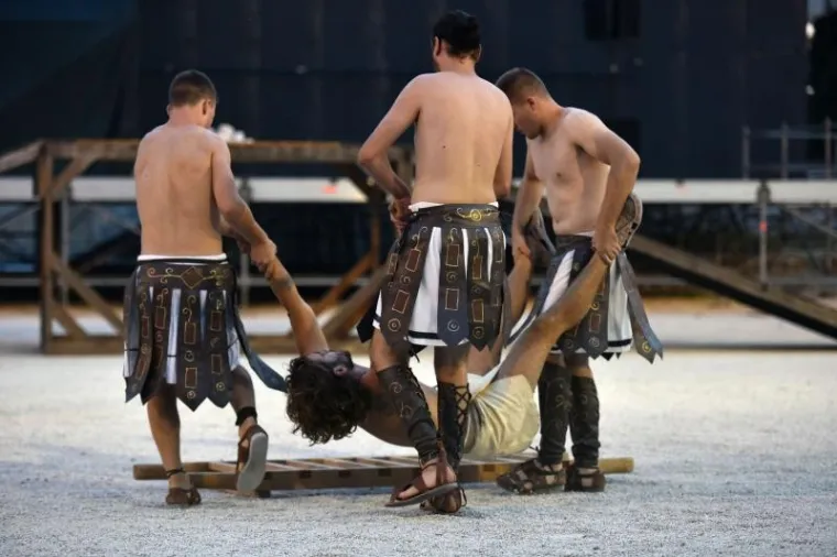 SPEKTAKL U PULSKOJ ARENI: Amfiteatar ponovo postao poprištem borbi gladijatora