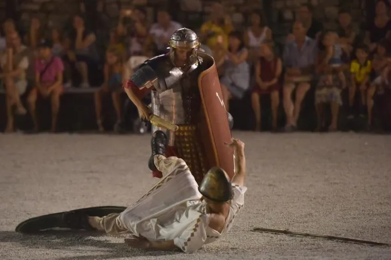 SPEKTAKL U PULSKOJ ARENI: Amfiteatar ponovo postao popri&scaron;tem borbi gladijatora