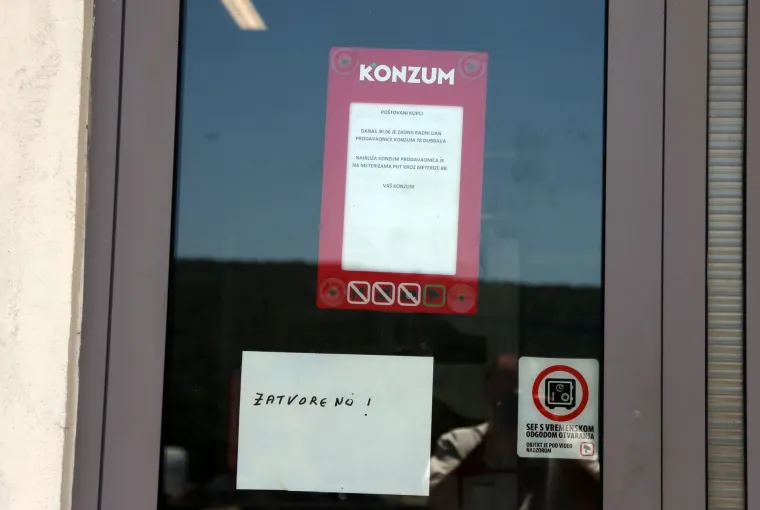 Počelo zatvaranje Konzumovih trgovina u &Scaron;ibenskoj-kninskoj županiji