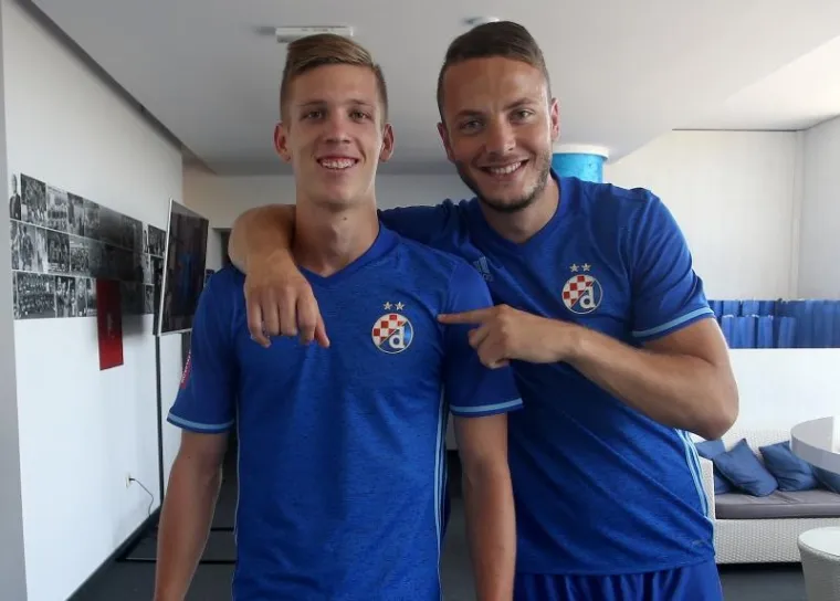 12.07.2017., Zagreb, stadion Maksimir - Predstavljanje novih dresova GNK Dinama u suradnji s Adidas Football. Dani Olmo i Amir Rrahmani.
Photo: Igor Kralj/PIXSELL