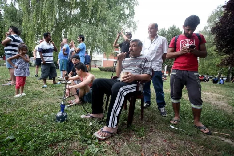 DRAMA U ZAGREBU: Azilant se popeo na rasvjetni stup i prijeti da će se baciti. Oko vrata ima omču