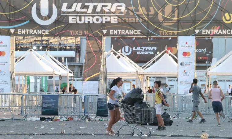 Komunalci imaju pune ruke posla nakon prve noći Ultra Europe Festivala