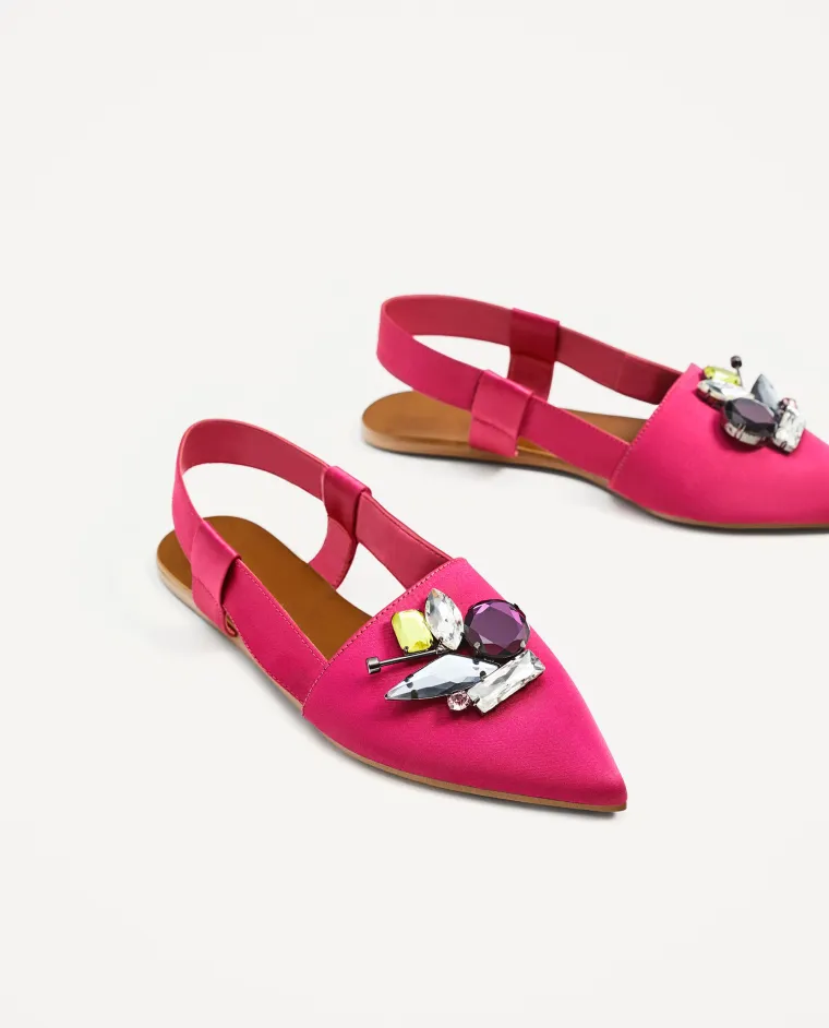 Ravne cipele s otvorenom petom, Zara, 199,90 kuna (snižene sa 399,90 kuna)