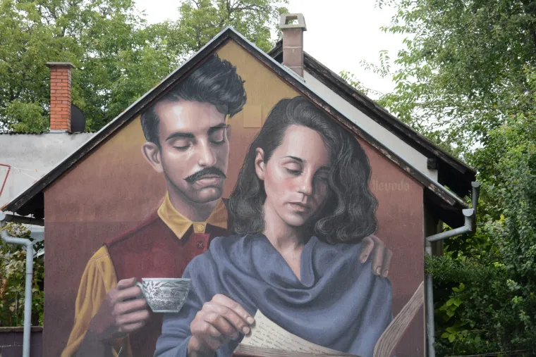 mural, grafit, sisak