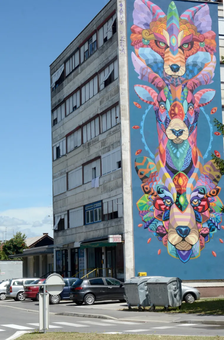 mural, grafit, sisak