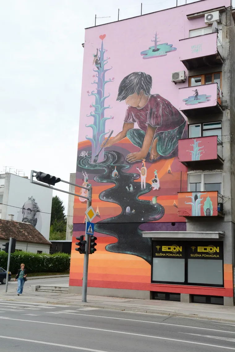 mural, grafit, sisak