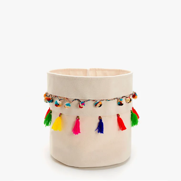 Pamučna ko&scaron;arica s pomponima, Zara Home, 159,00 kuna