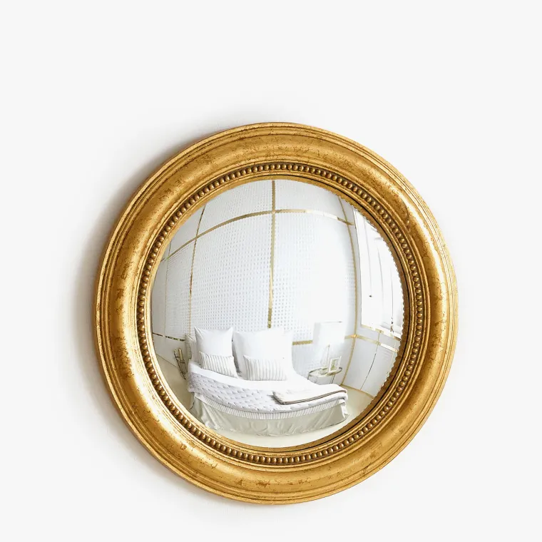 Konveksno zrcalo sa zlatnim okvirom, Zara Home, 559,00 kuna