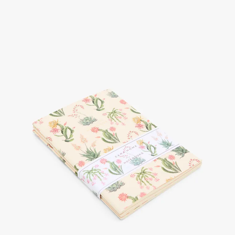 Bilježnice cvjetnog motiva (set od tri komada), Zara Home, 89,00 kuna