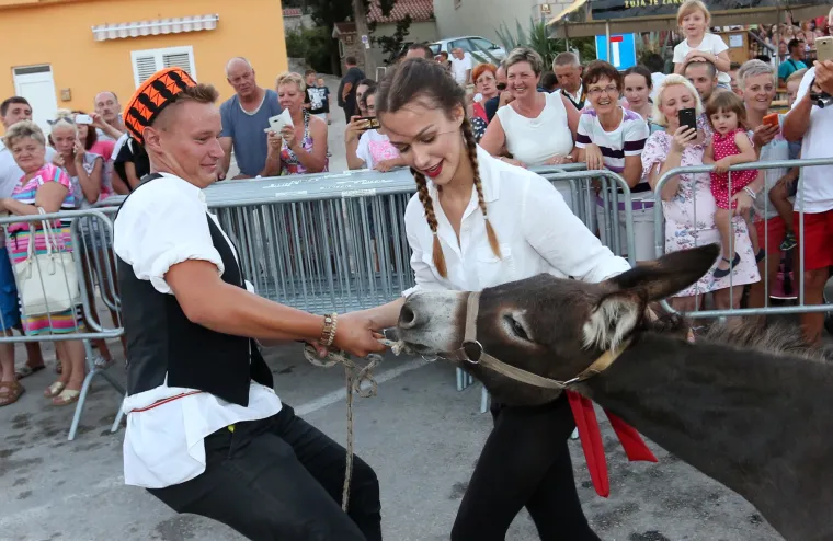 Tribunj: Povodom 50. jubilarne trke magaraca po prvi puta u povijesti jahale su žene