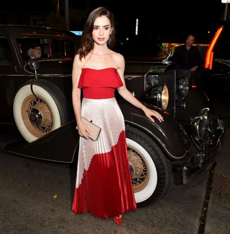Lily Collins na premijeri serije The Last Tycoon (ali ona je ipak odlučila napraviti balans između crvene i bijele boje)