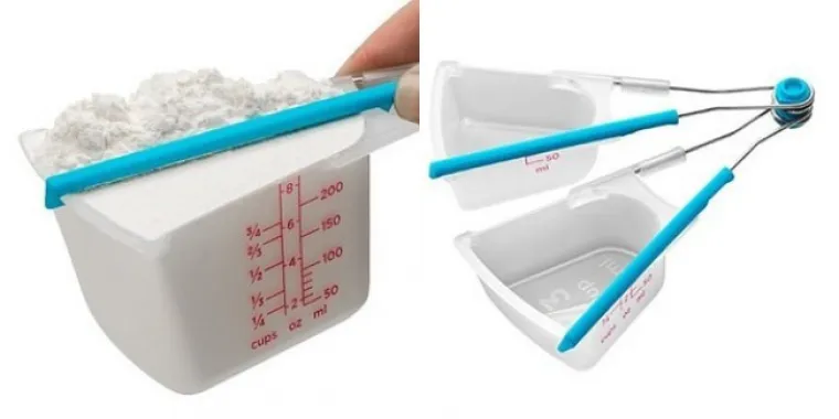 Mjerice različitih veličina izvrsna su pomoć u pripremi kolača. Tako ćete lako saznati koliko ste uzeli bra&scaron;na ili &scaron;ećera, ne treba vam vaga.