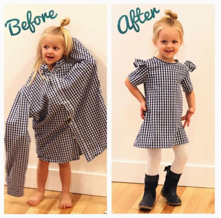 Talentirana mama pretvara muževe ko&scaron;ulje u prekrasne haljine za kćeri