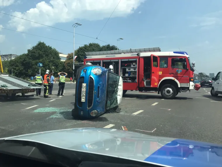 Prometna nesreća u zagrebačkoj Vukovarskoj ulici