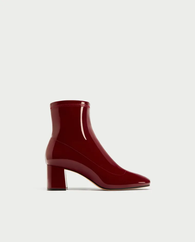 Lakirane gležnjače s potpeticom, Zara, 299,90 kuna