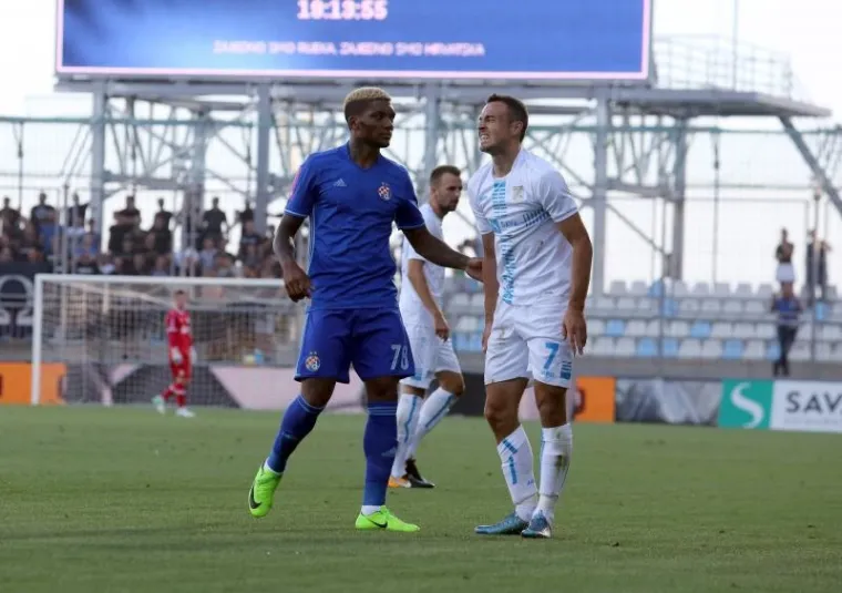 Derbi 5. kola 1. HNL na Rujevici igraju Rijeka i Dinamo. Dva gola na utakmici zabio je Junior Fernandes. Photo: Goran Kovacic/PIXSELL