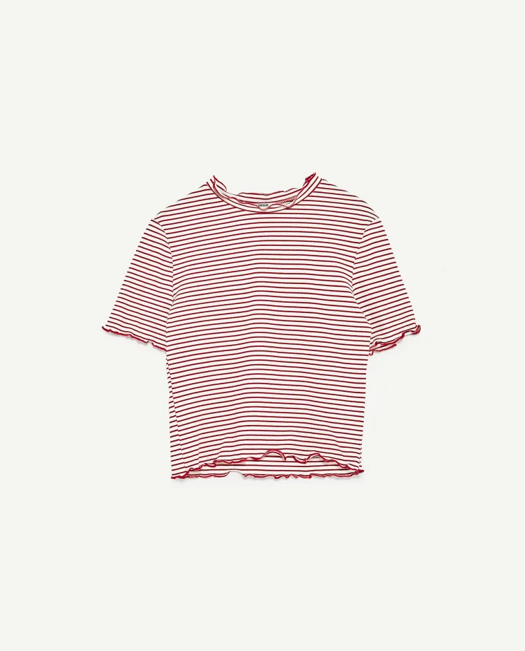 Kratko rezani rebrasti top, Zara, 49,90 kuna