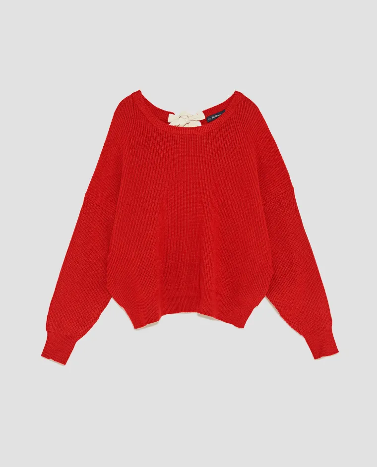 Pulover s vezanjem na leđima, Zara, 199,90 kuna