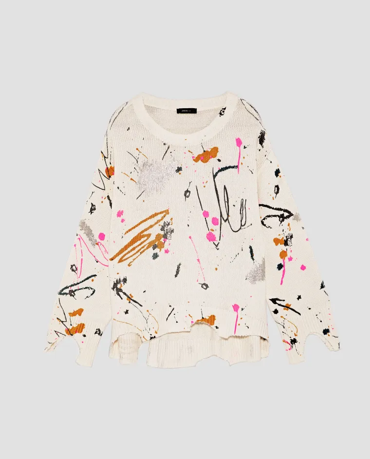 Pulover s potezima boje, Zara, 199,90 kuna