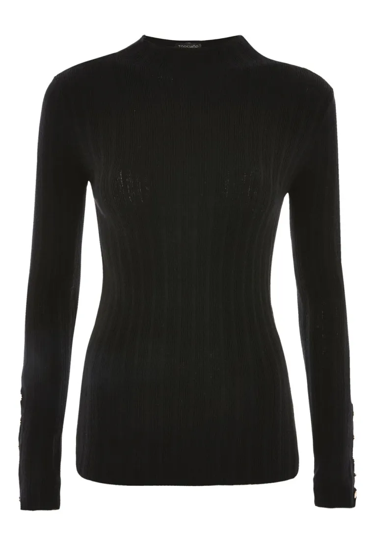 Klasični uski crni džemper, Topshop, 181,11 kuna