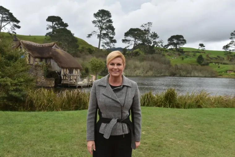 Kolinda Grabar Kitarović posjetila lokaciju na kojoj su snimani 'Gospodar prstenova' i 'Hobbit'
