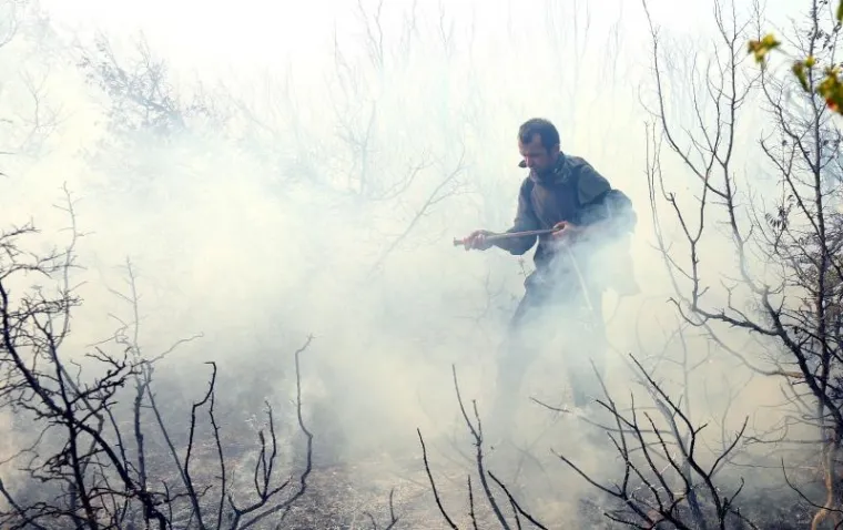 POŽAR KOD BENKOVCA: Gori &scaron;umski teren u selu Bulić u sastavu grada Benkovca