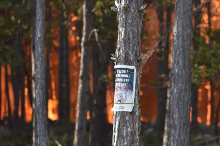 POŽAR KOD KISTANJA: Jak vjetar vatrogascima otežava ga&scaron;enje