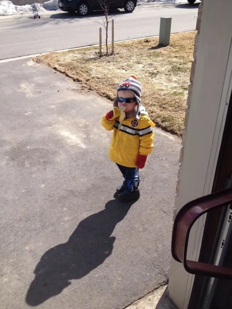 "Ovo je Carter. Pokucao mi je na vrata da pita može li dobiti bananu i otišao."
