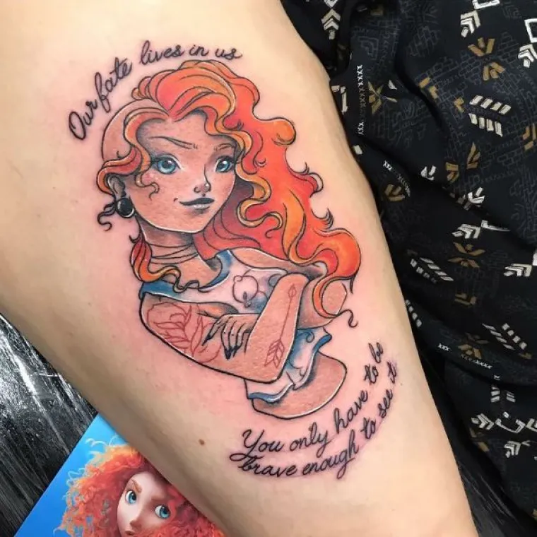 Prekrasne tetovaže kao znak divljenja hrabrim Disneyjevim princezama