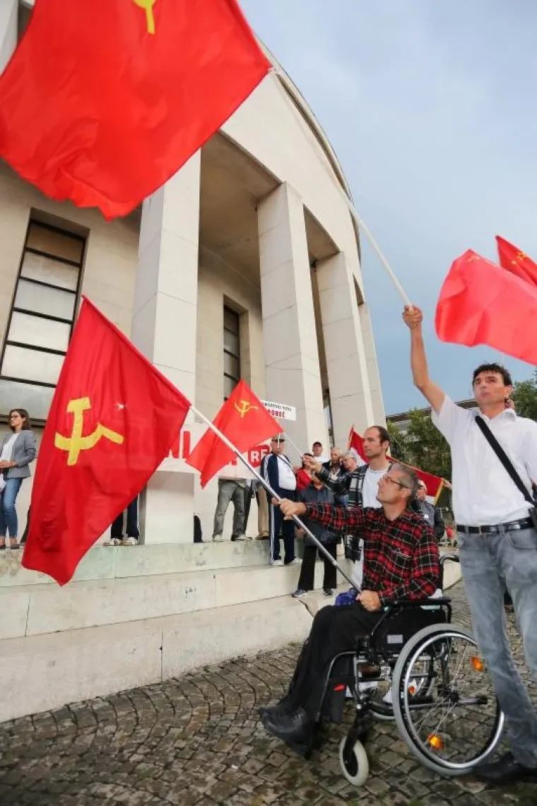 Prosvjed protiv uklanjanja imena mar&scaron;ala Tita u organizaciji inicijative 'Antifa&scaron;izam je moj izbor'