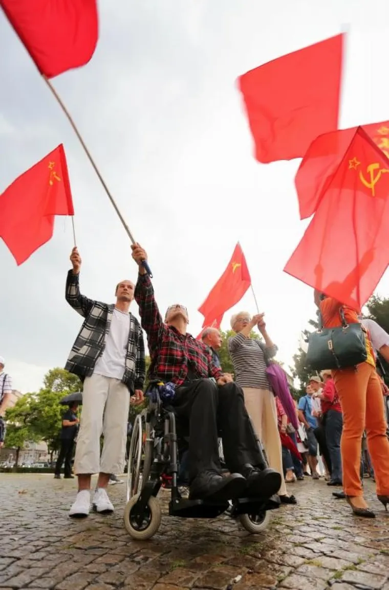 Prosvjed protiv uklanjanja imena mar&scaron;ala Tita u organizaciji inicijative 'Antifa&scaron;izam je moj izbor'