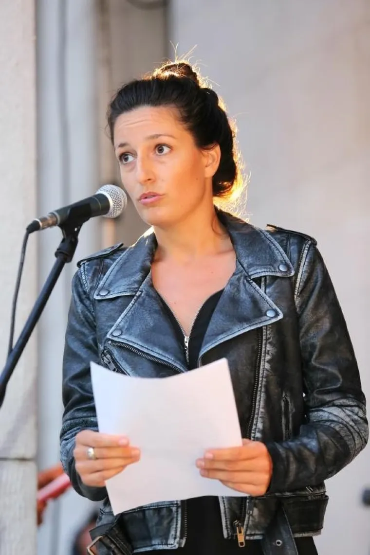 Prosvjed protiv uklanjanja imena mar&scaron;ala Tita u organizaciji inicijative 'Antifa&scaron;izam je moj izbor'