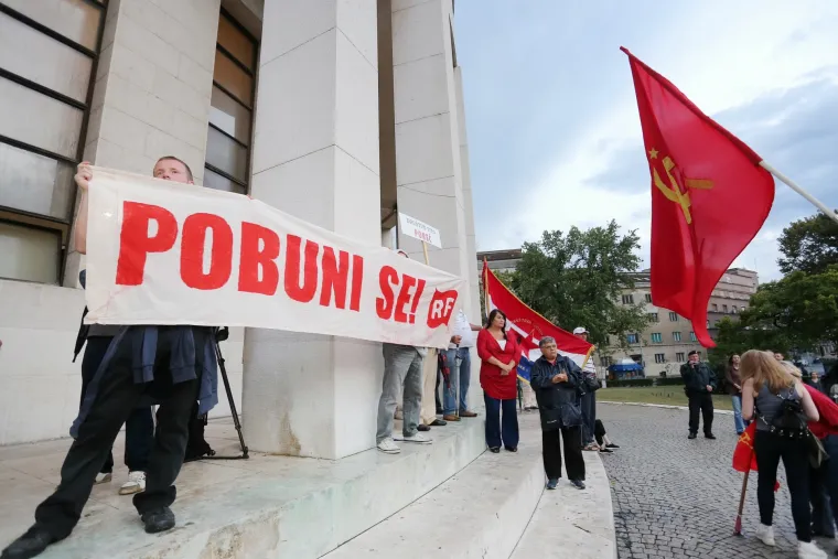 Zagreb: prosvjed protiv micanja imena mar&scaron;ala Tita u organizaciji inicijative Antifa&scaron;izam je moj izbor