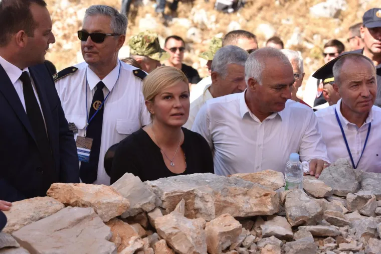 Predsjednica Kolinda Grabar-Kitarović, Goran Pauk, Damir Krstičević.