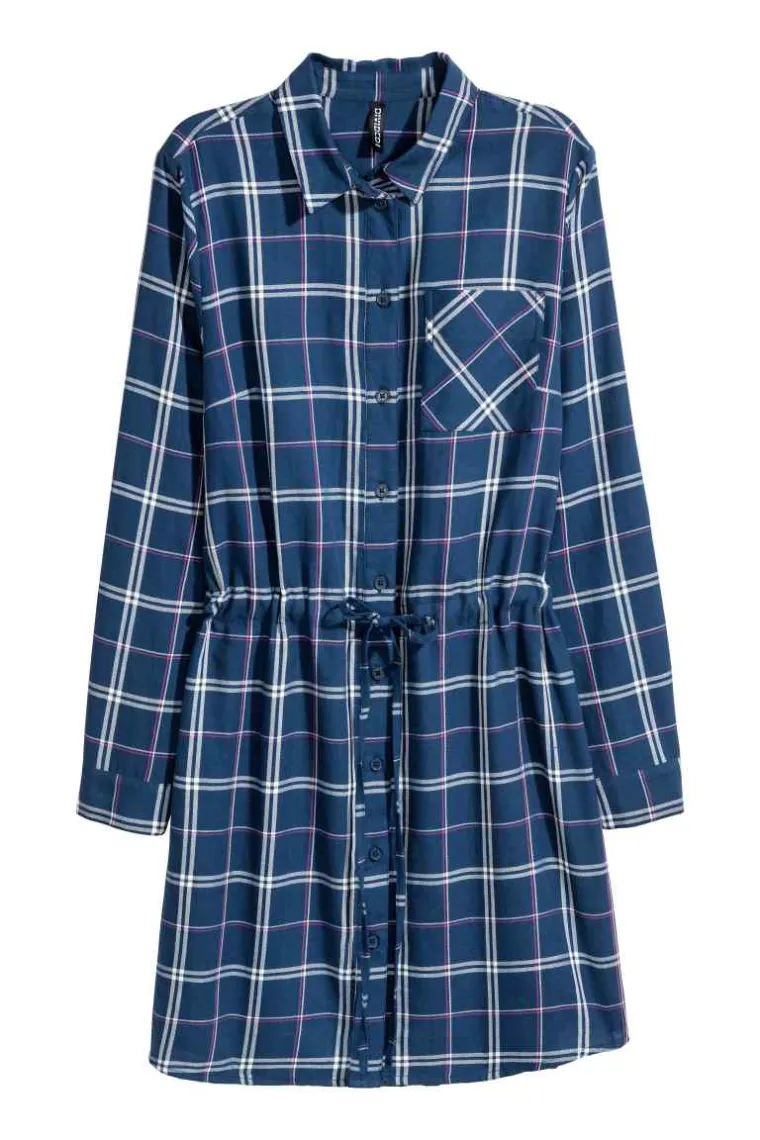 Plava karirana haljina, H&amp;M, 147,92