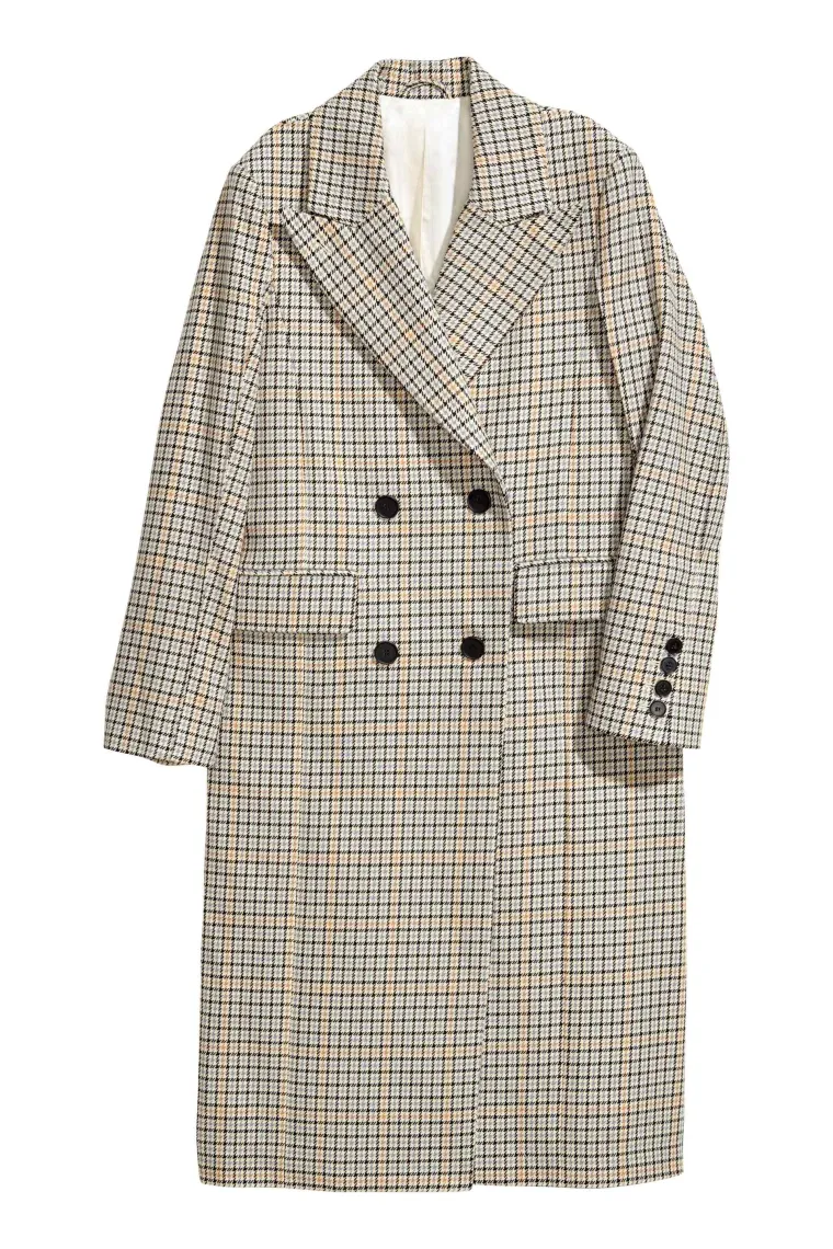 Karirani kaput od vune, H&amp;M, 736,80 kuna