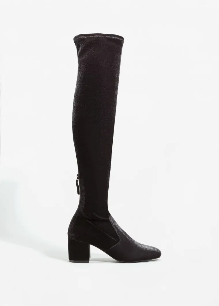 Baršunaste čizme iznad koljena, Mango, 399,90 kuna