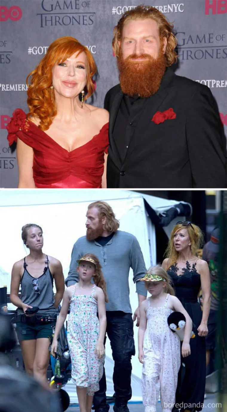 Kristofer Hivju (Tormund Giantsbane)  i Gry Molvær Hivju