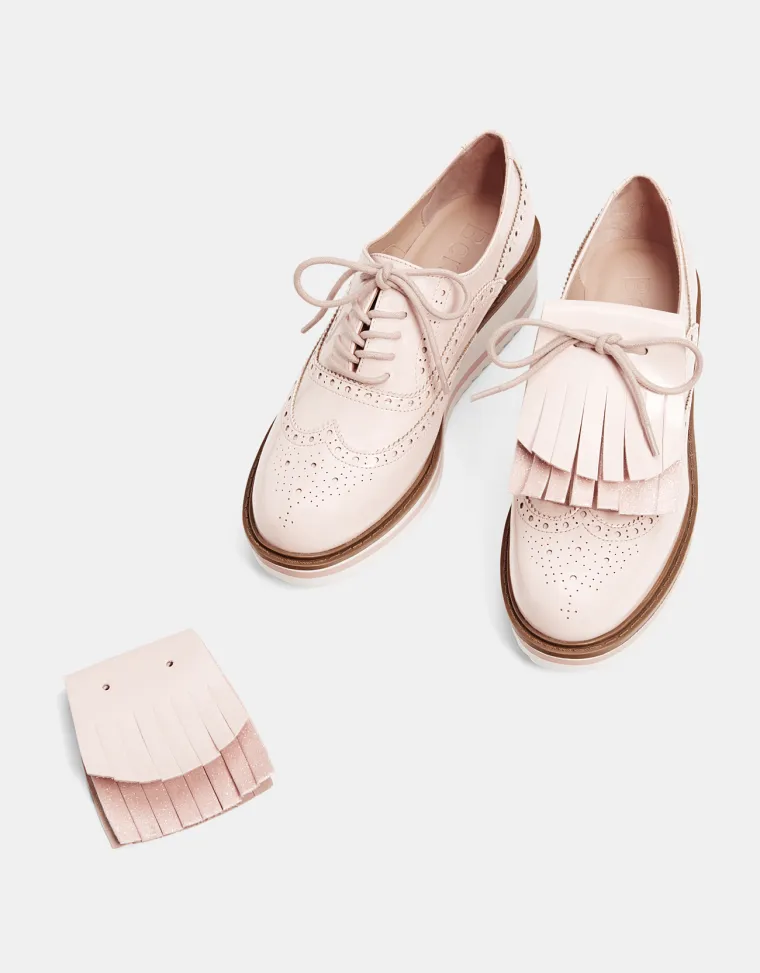 Blucher cipele s platformom i resicama (koje se mogu skinuti), Bershka, 249,90 kuna